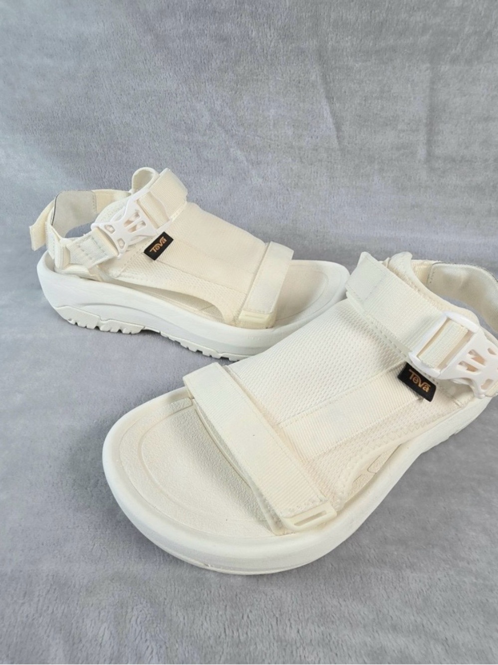 Teva Ampsole Volt Cream/White Platform Sandals